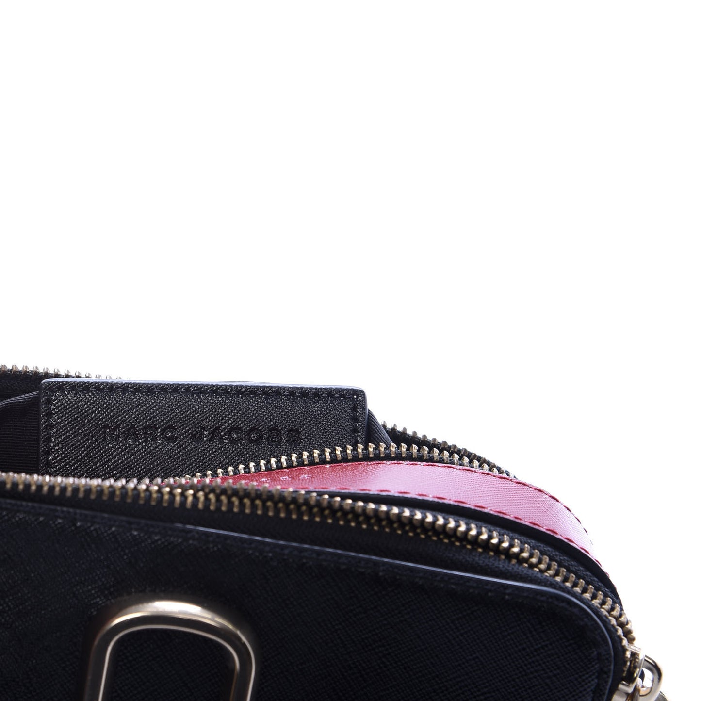 Saffiano Small Snapshot Camera Bag Black Multi