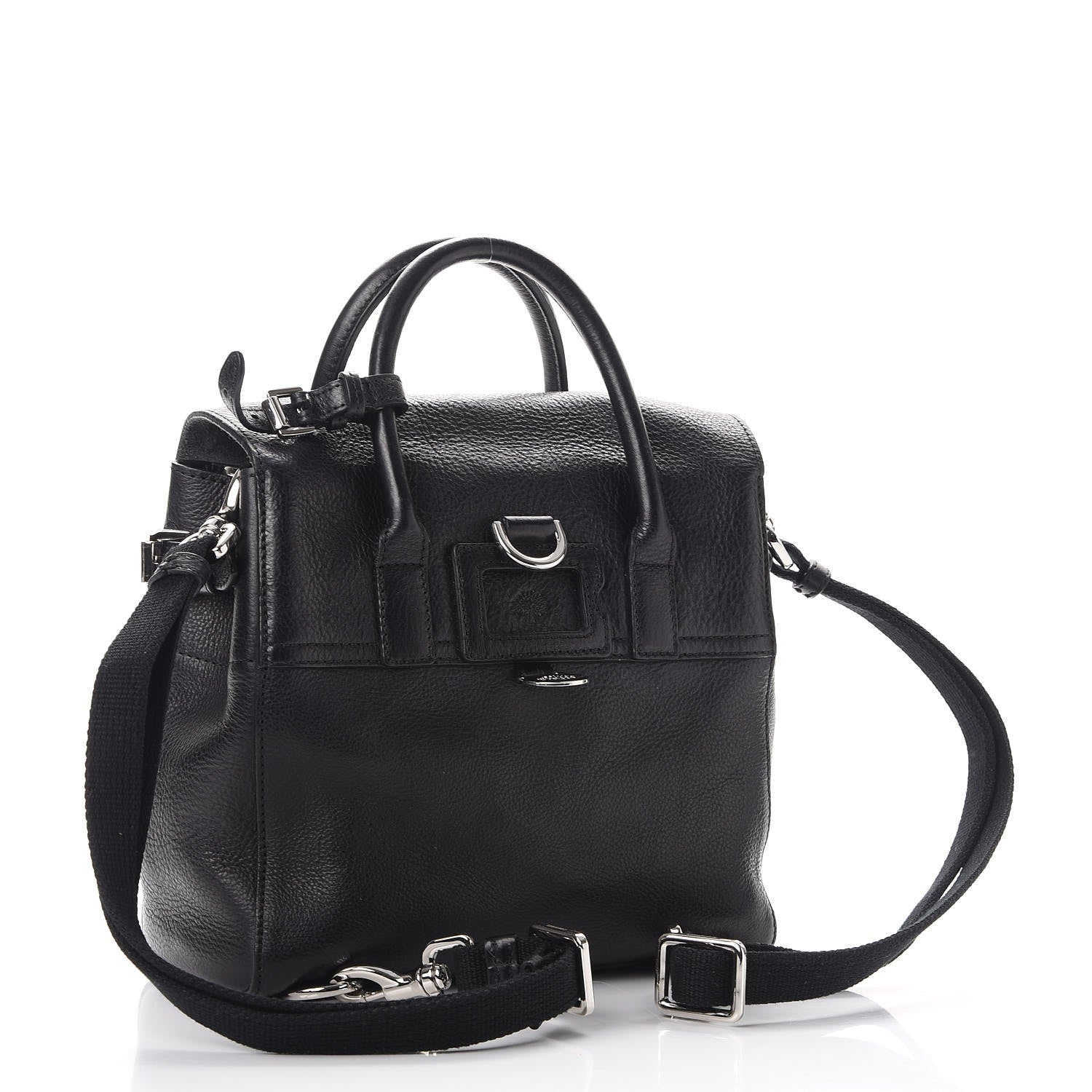 Mulberry Natural Leather Mini Cara Delevingne Convertible Satchel Black 4 of 12