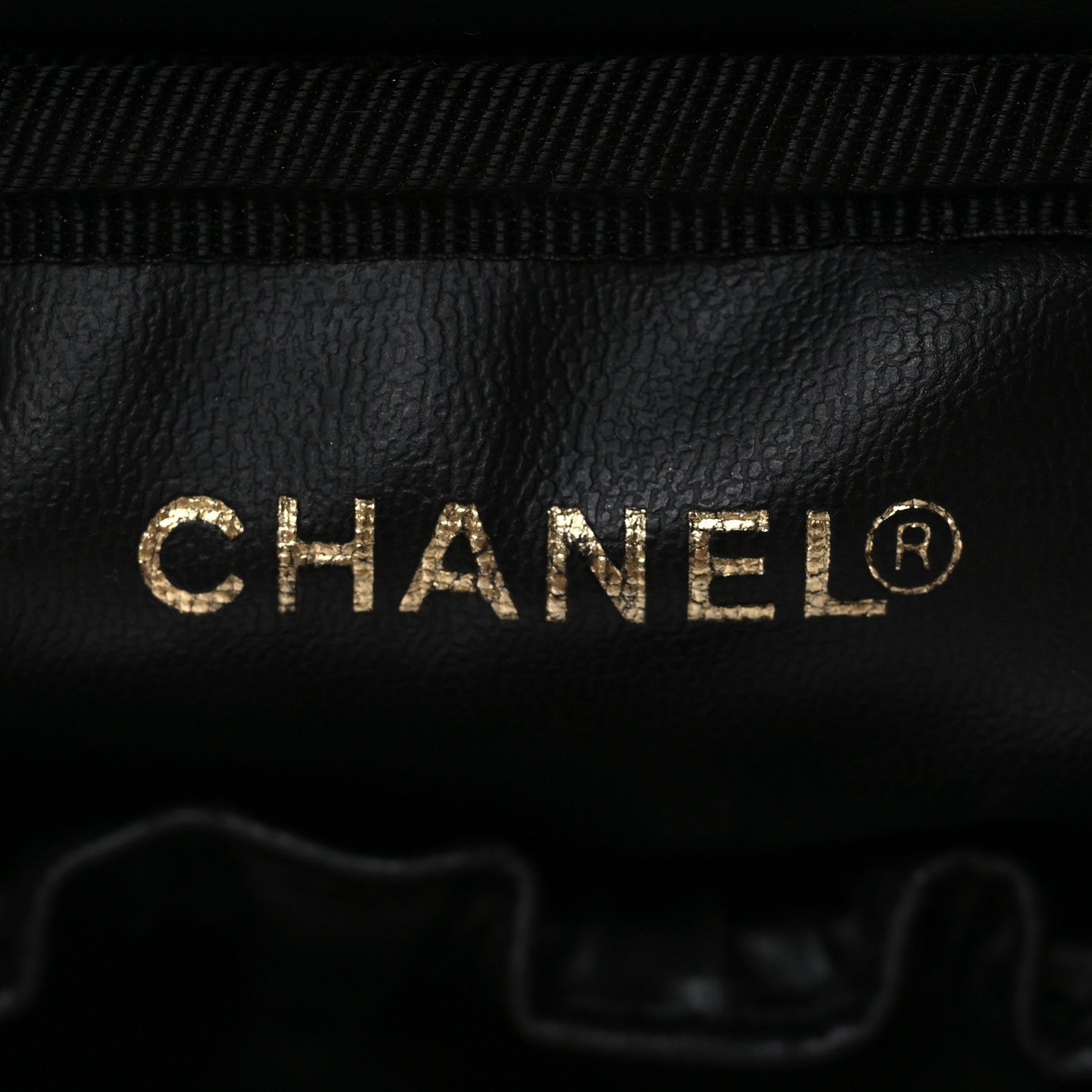 Chanel Caviar Vanity Cosmetic Case Black 6 of 9