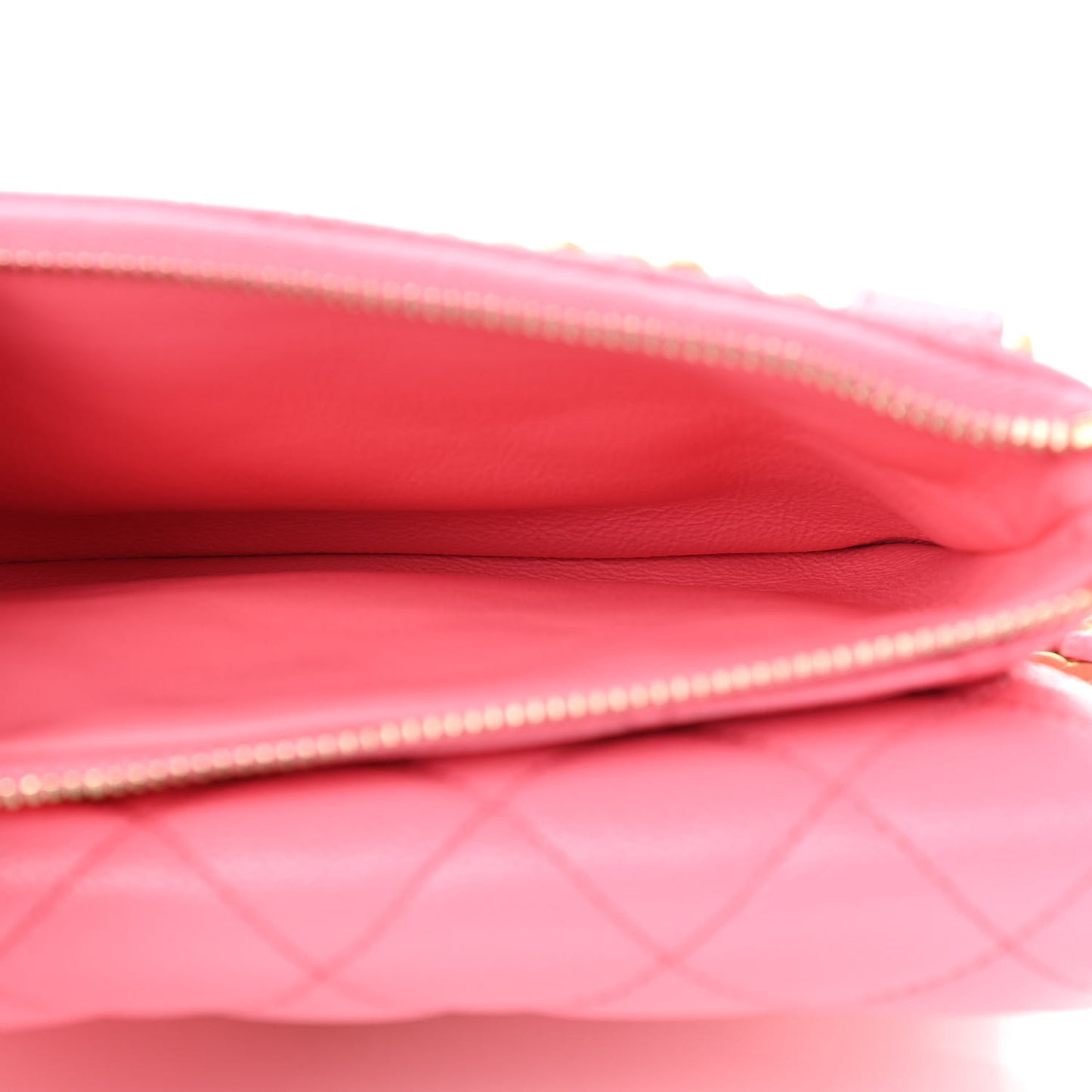 Shiny Caviar Pick Me Up Flap Belt Bag Pink