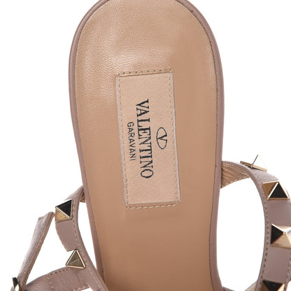 Valentino Garavani Patent Nappa Rockstud Ankle Strap 65mm Pumps 41 Poudre 13 of 14