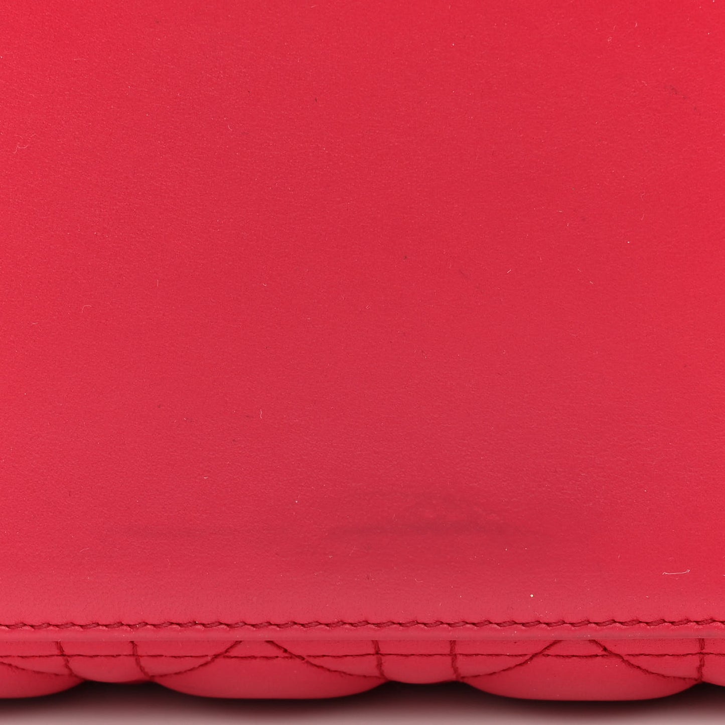 Lambskin Cannage Medium Lady Dior Red