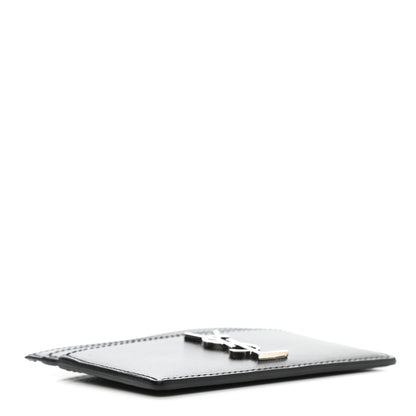 Saint Laurent Calfskin Monogram Credit Card Case Black 4 of 8