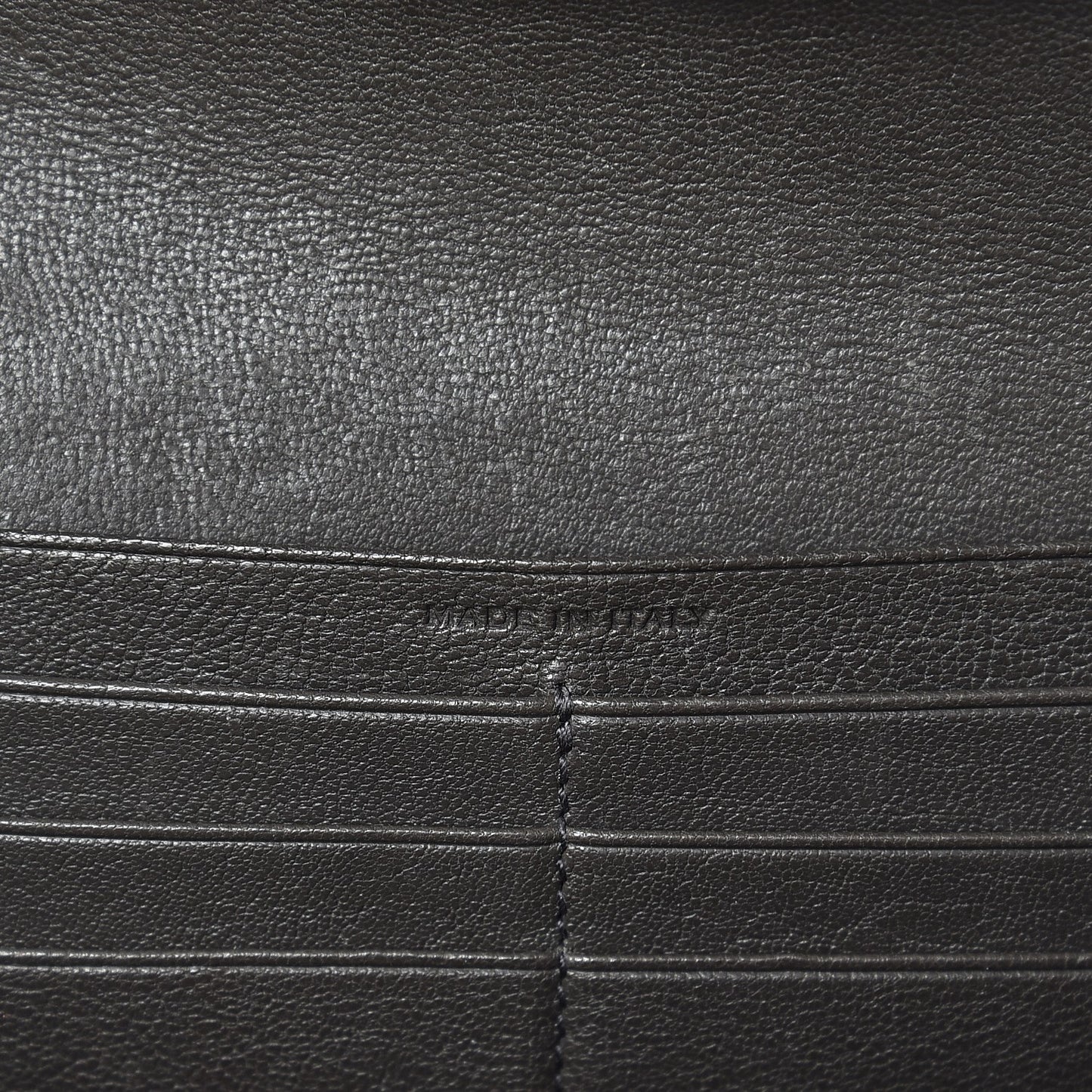 Lambskin Mixed Matelasse Quilted Large Monogram Envelope Wallet Coal