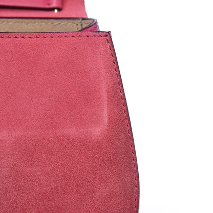 Chloe Suede Smooth Calfskin Mini Drew Shoulder Bag Dreamy Pink 9 of 10