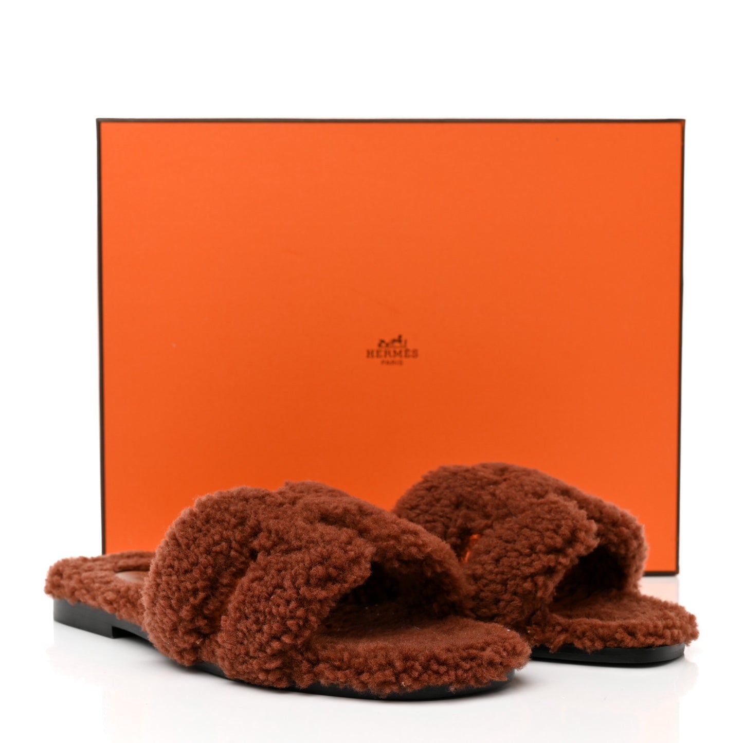 Woolskin Oran Sandals 37.5 Cognac