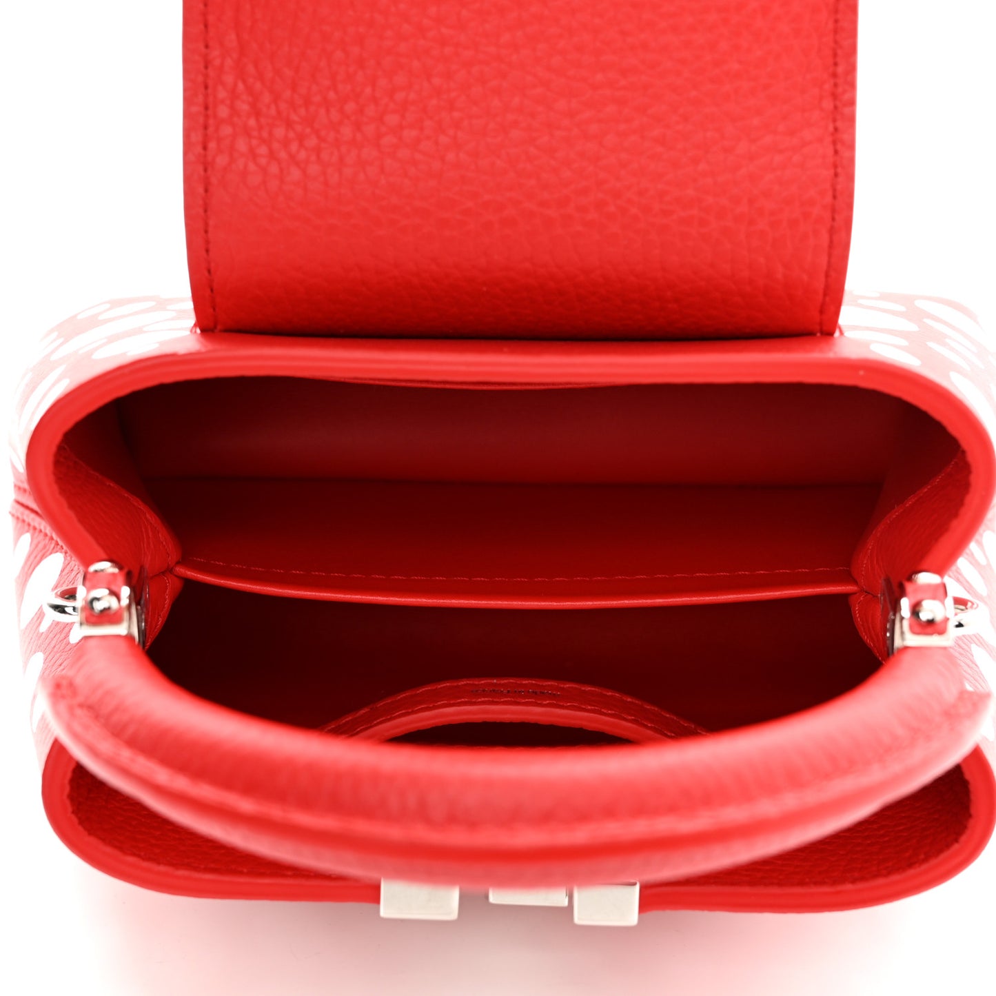 LV X YK Taurillon Capucines Mini Red White