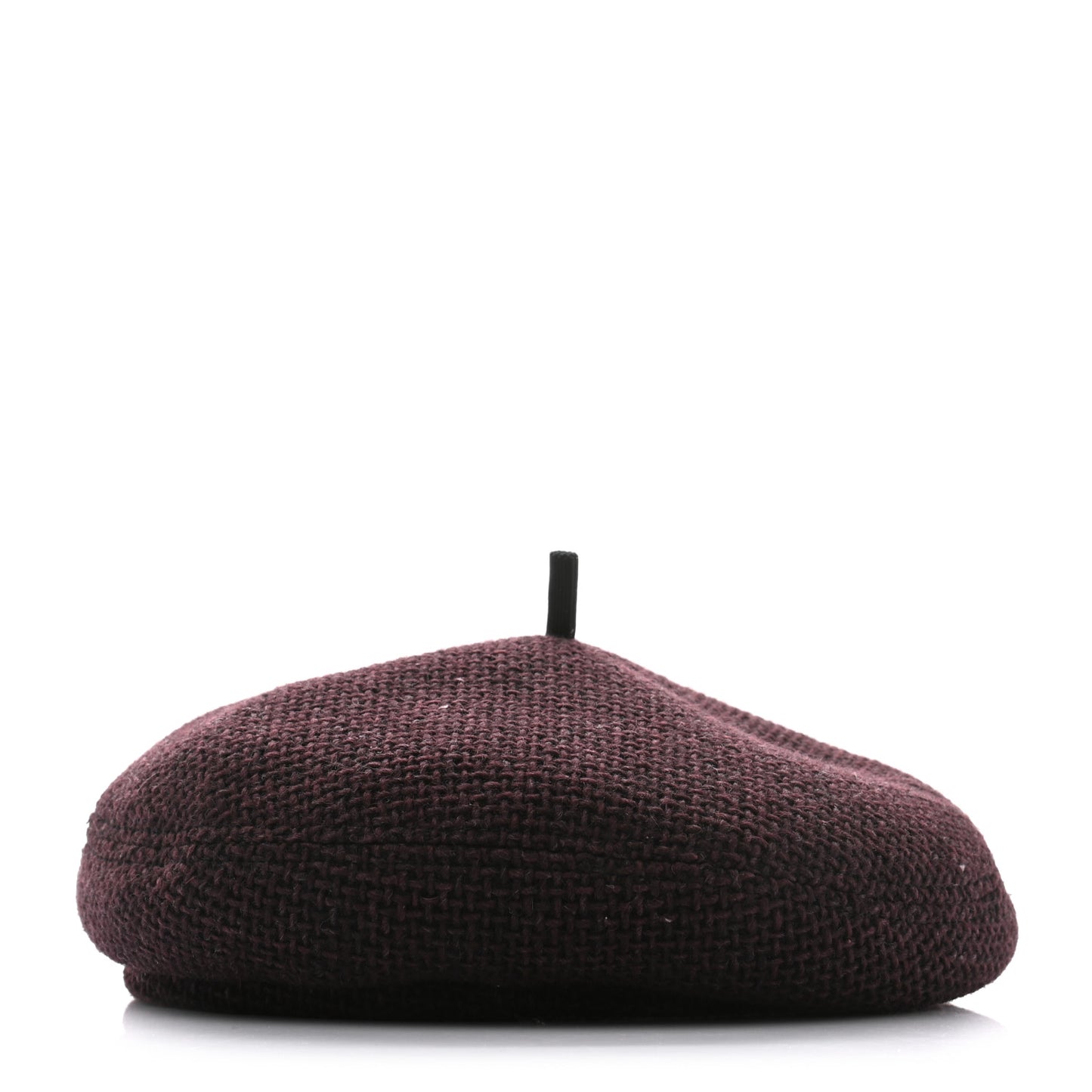 Wool Fabric CC Beret M Burgundy Black