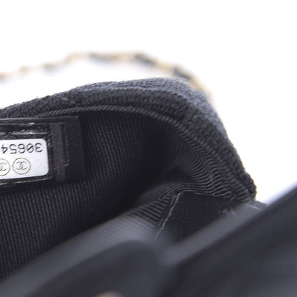 Chanel Jersey Quilted Belt Bag Black 8 of 12