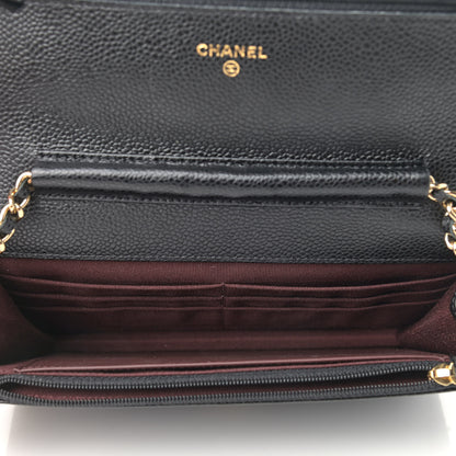 Chanel Caviar Quilted Wallet On Chain WOC Black 5 of 11