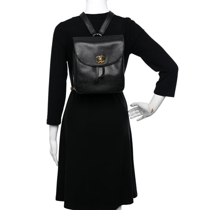 Chanel Caviar CC Backpack Black 2 of 14