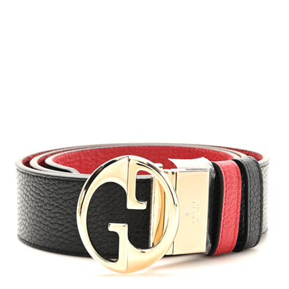 Gucci Calfskin 1973 Reversible Belt 95 38 Black Red 1 of 5