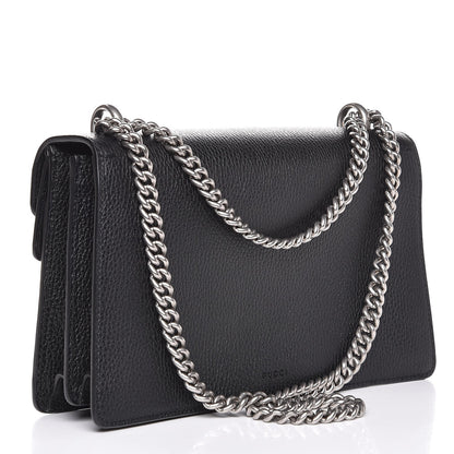 Gucci Pebbled Calfskin Small Dionysus Shoulder Bag Black 3 of 7