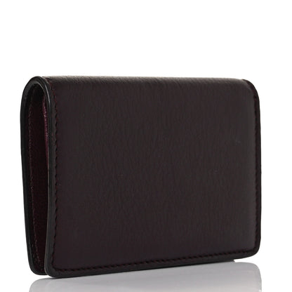 Jimmy Choo Calfskin Hanne Wallet Burgundy 3 of 8