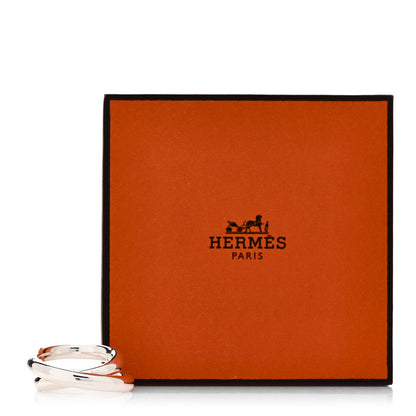 Hermes Sterling Silver MM Vertige Ring 54 7 6 of 6