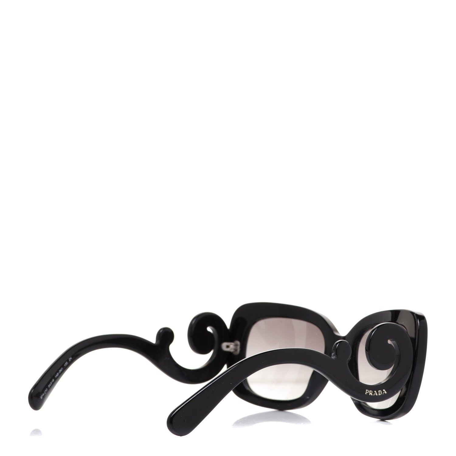 Prada Acetate Baroque Sunglasses SPR 27O Black 4 of 7
