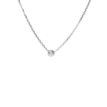 Cartier 18K White Gold Diamond XS D'Amour Pendant Necklace 5 of 7