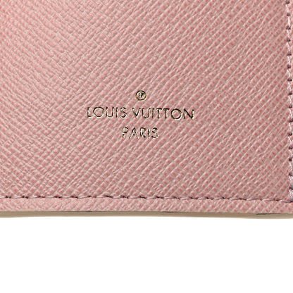 Louis Vuitton Damier Azur Victorine Wallet Rose Ballerine 6 of 7