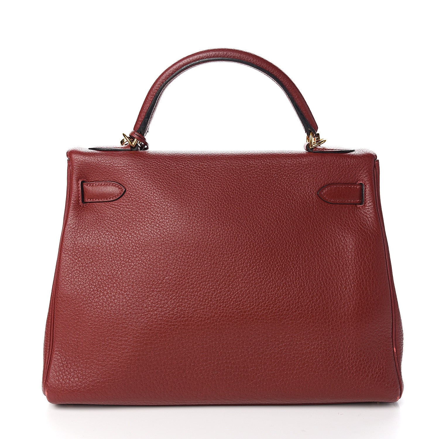 Hermes Taurillon Clemence Retourne Kelly 32 Rouge H 2 of 35