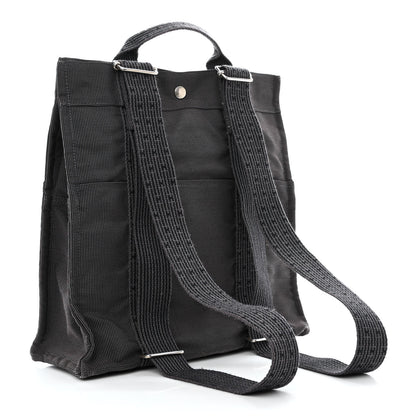 Hermes Canvas Herline Backpack Grey 3 of 12
