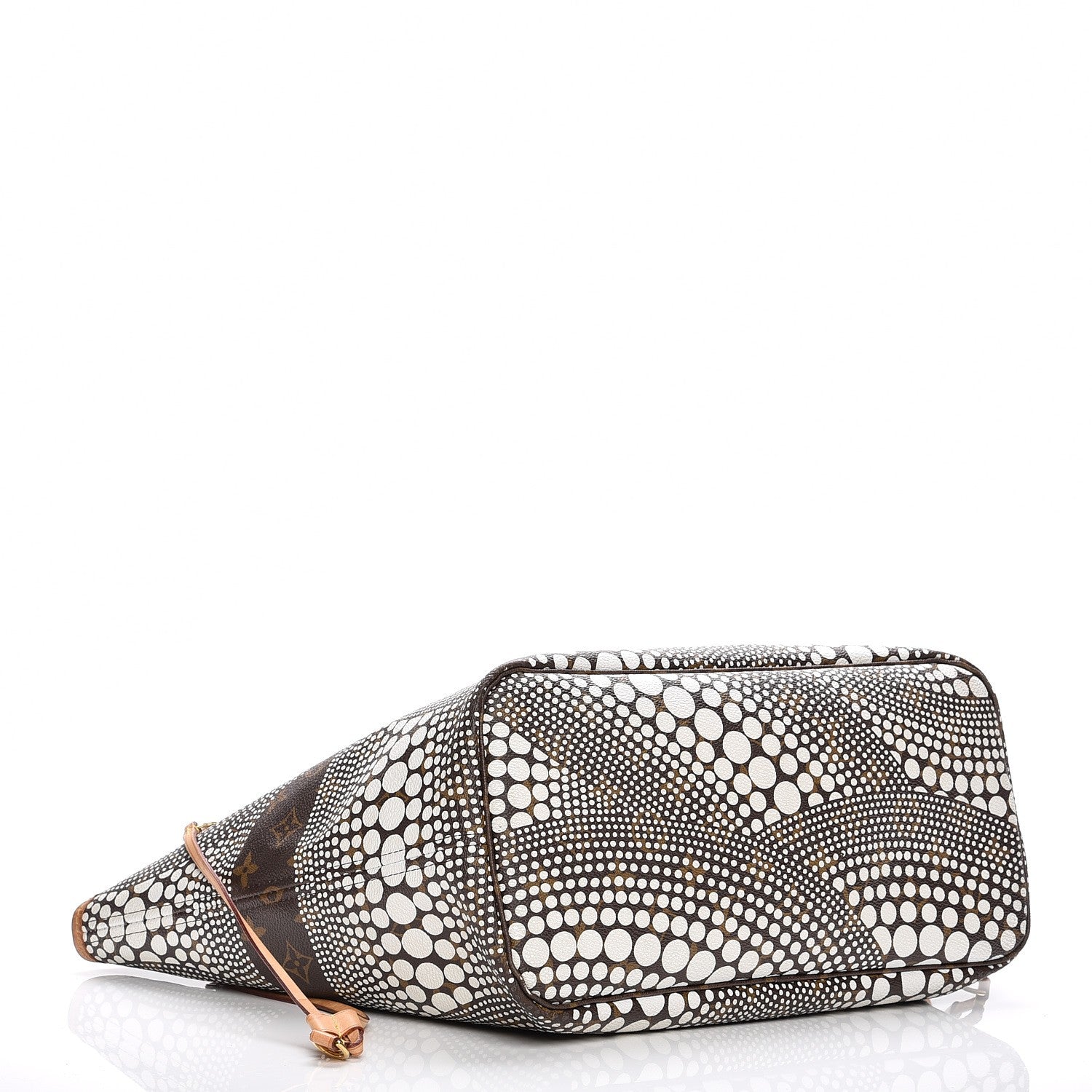 Louis Vuitton Monogram Kusama Waves Neverfull MM White 4 of 14