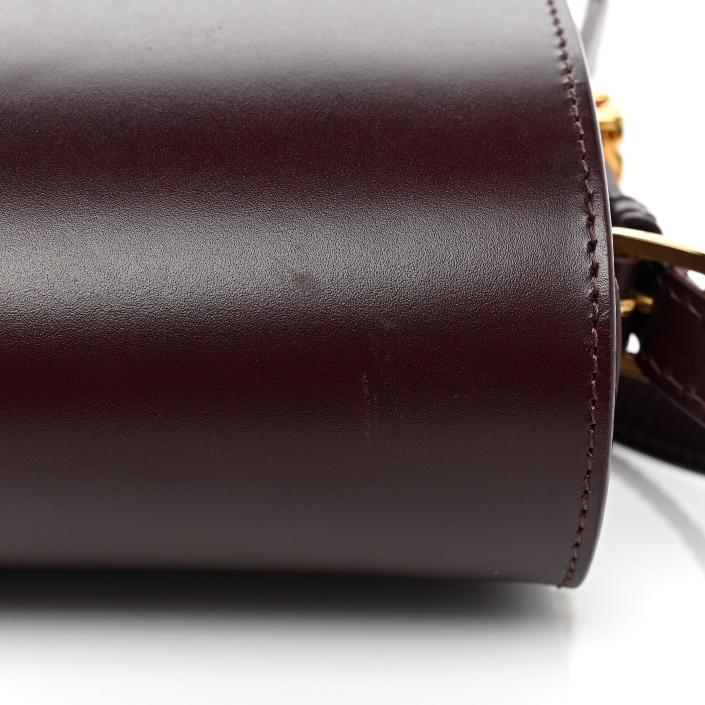 Smooth Calfskin Small Grace Bag Oxblood