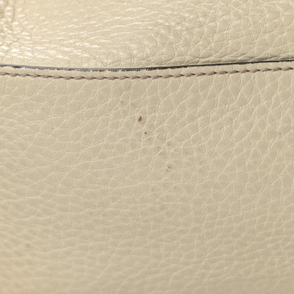 Gucci Pebbled Calfskin Medium Soho Chain Shoulder Bag Off White 17 of 19