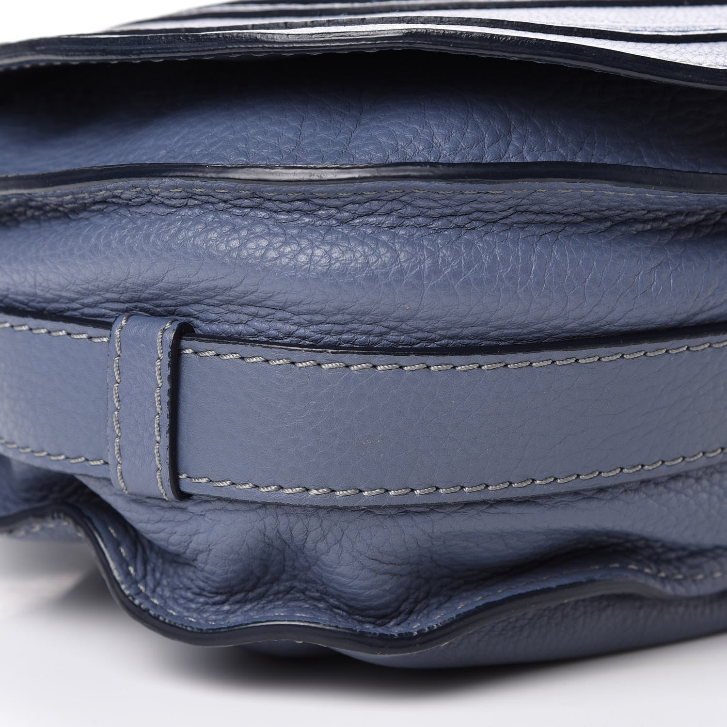 Chloe Calfskin Medium Marcie Round Crossbody Bag Street Blue 9 of 14