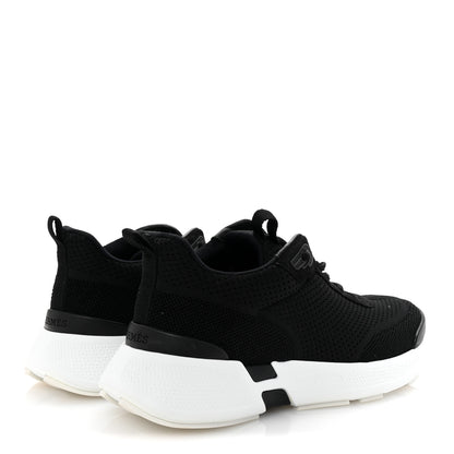 Hermes Technical Knit Suede Heros Sneakers 38 Black 5 of 9