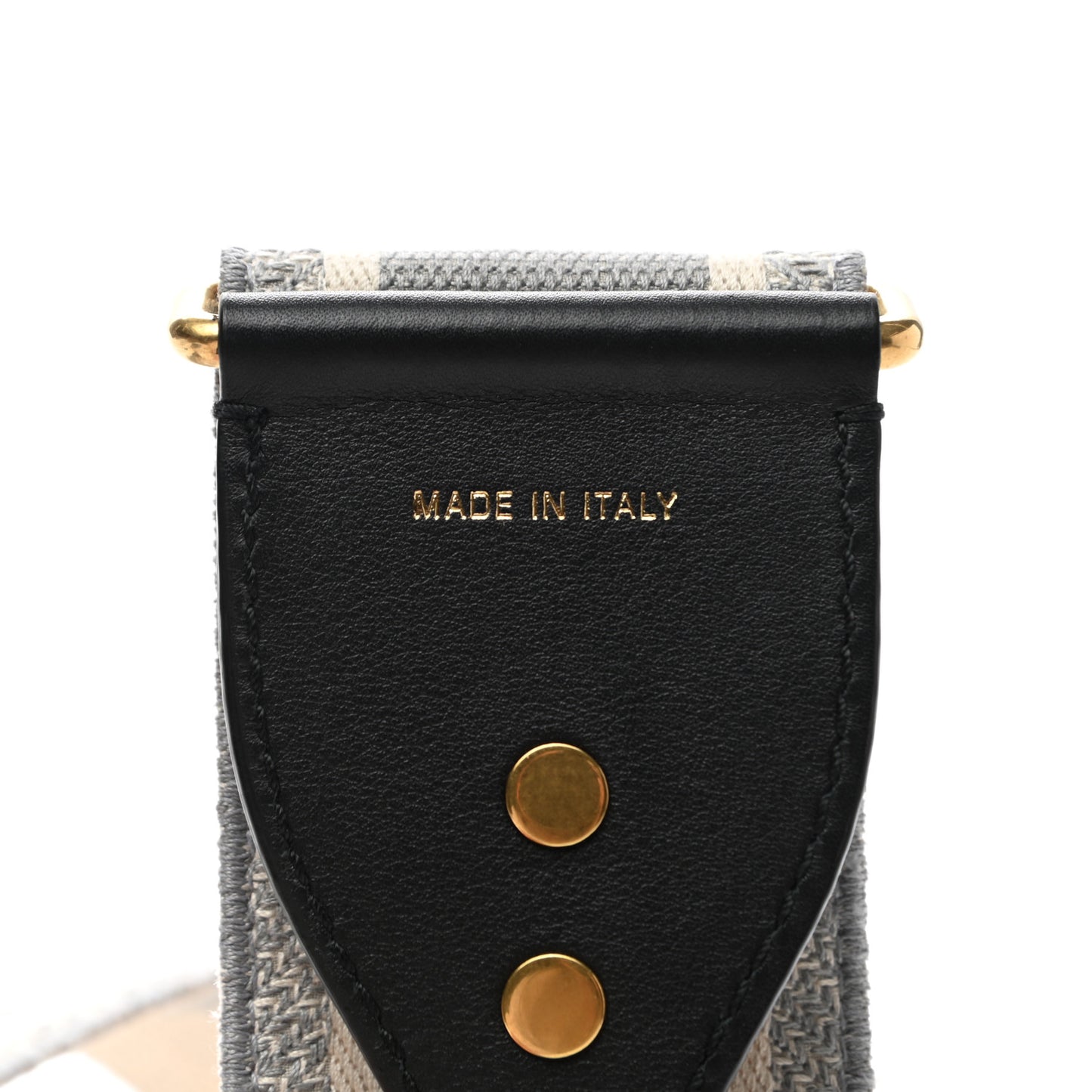 Canvas Embroidered Shoulder Strap Grey