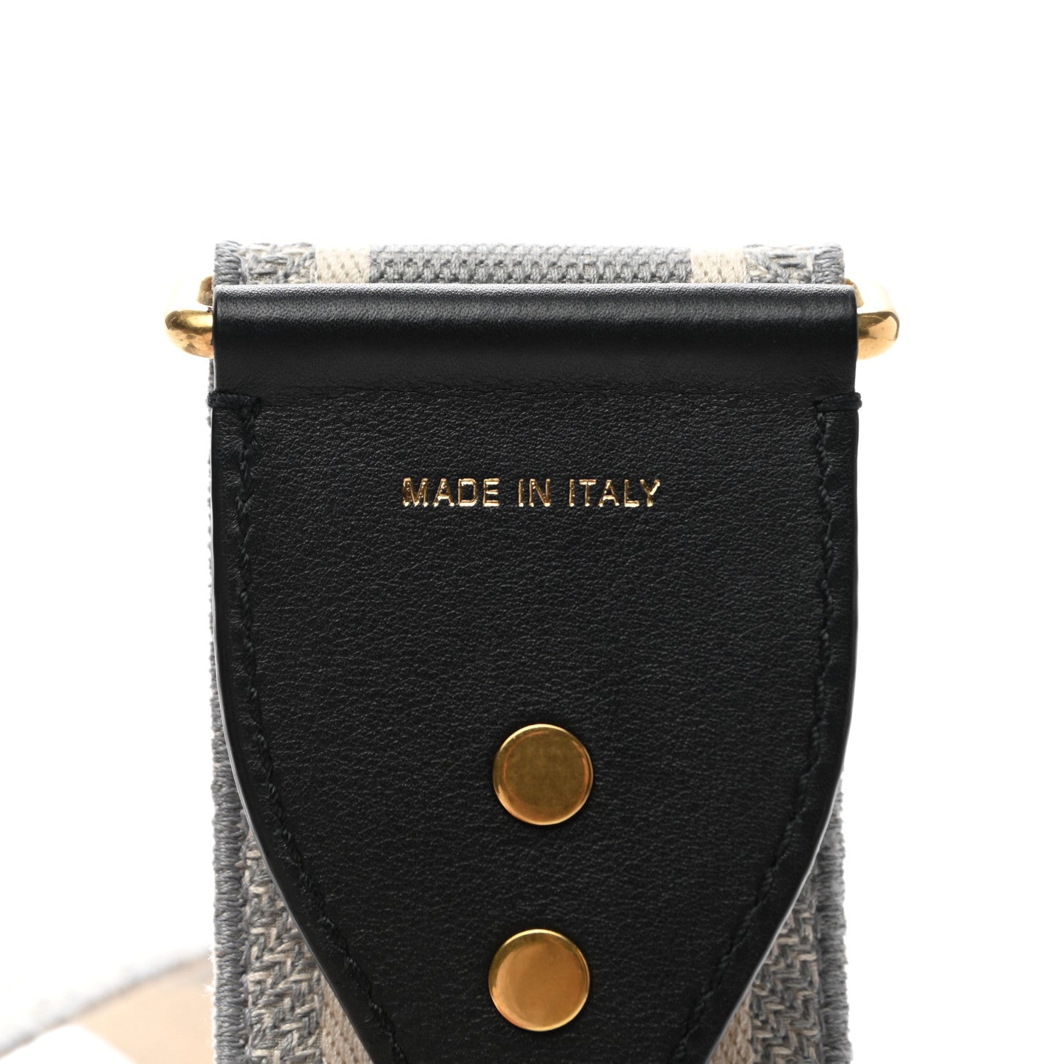 Christian Dior Canvas Embroidered Shoulder Strap Grey 3 of 6