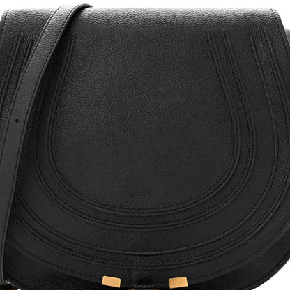 Chloe Calfskin Medium Marcie Round Crossbody Bag Black 9 of 11