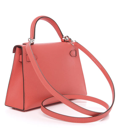 Hermes Epsom Mini Kelly Sellier 20 Rose Jaipur Rouge Vif 2 of 10