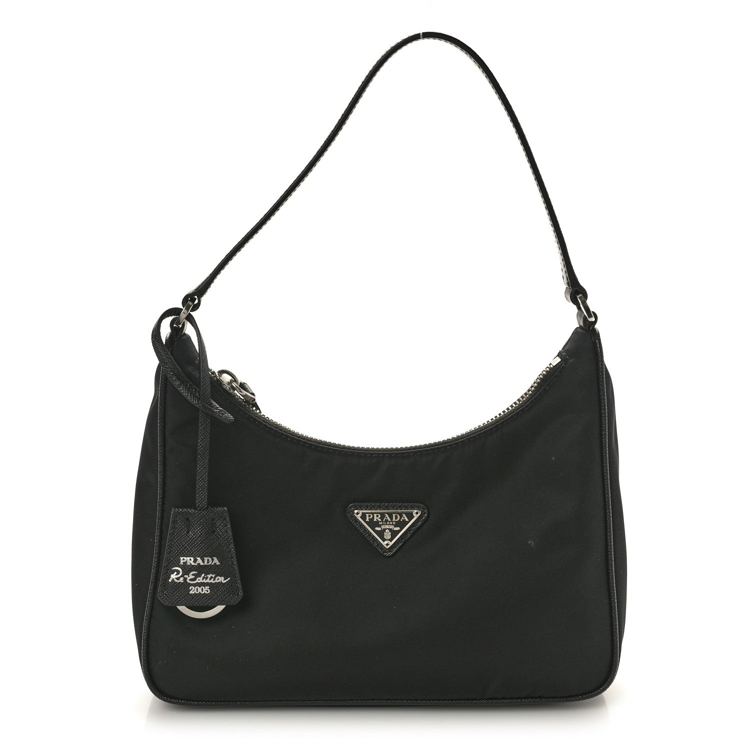 Prada Tessuto Nylon Saffiano Mini Re-Edition 2005 Bag Black 1 of 9