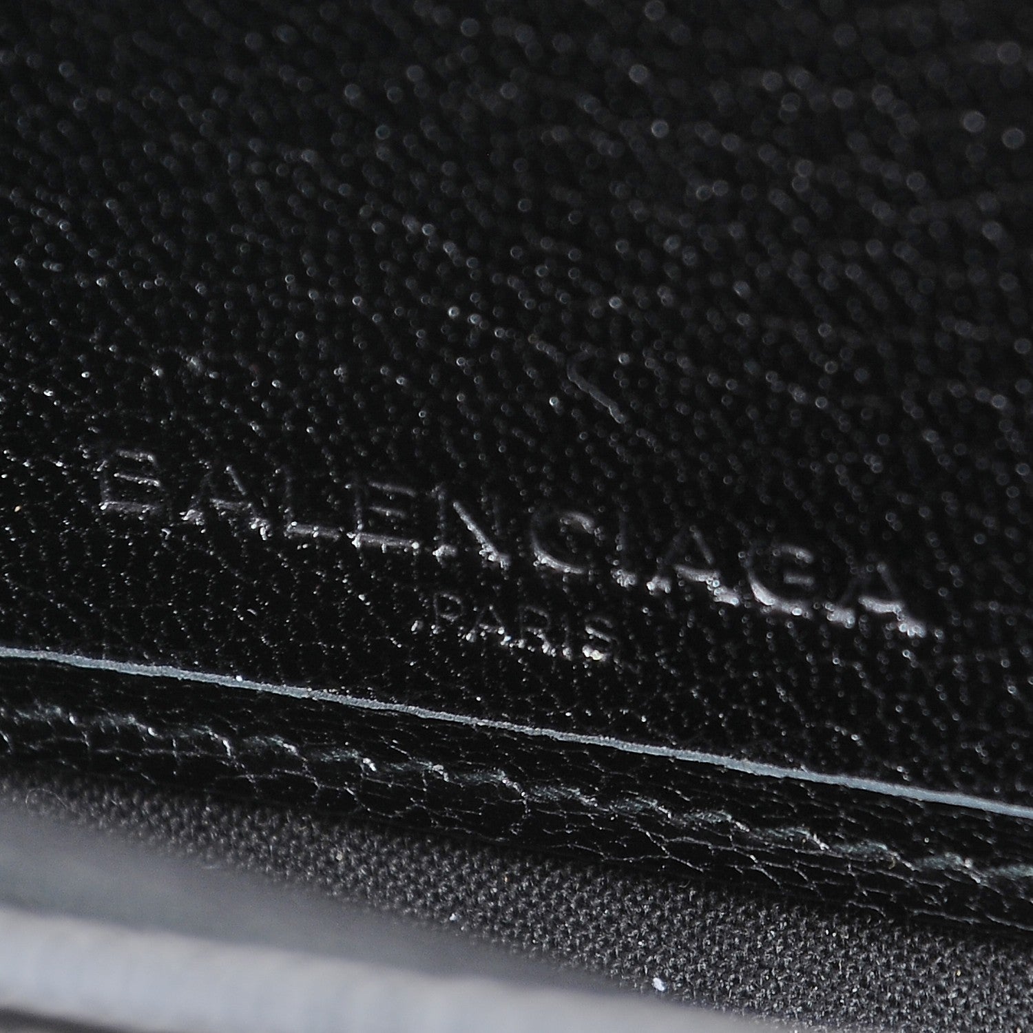 Balenciaga Chevre Silver Metallic Edge Hardware Zip Around Wallet Black 6 of 8