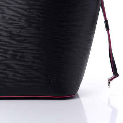 Louis Vuitton Epi Neverfull MM Black Hot Pink 11 of 11