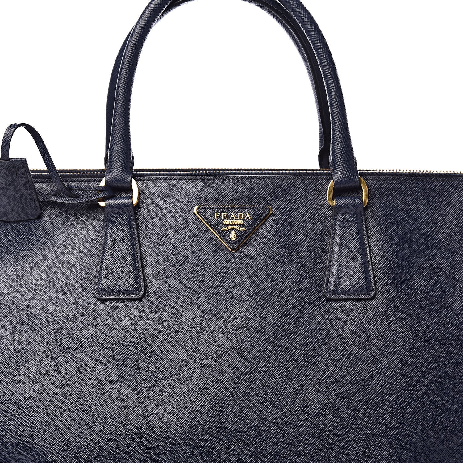 Prada Saffiano Large Galleria Double Zip Tote Baltico 12 of 12