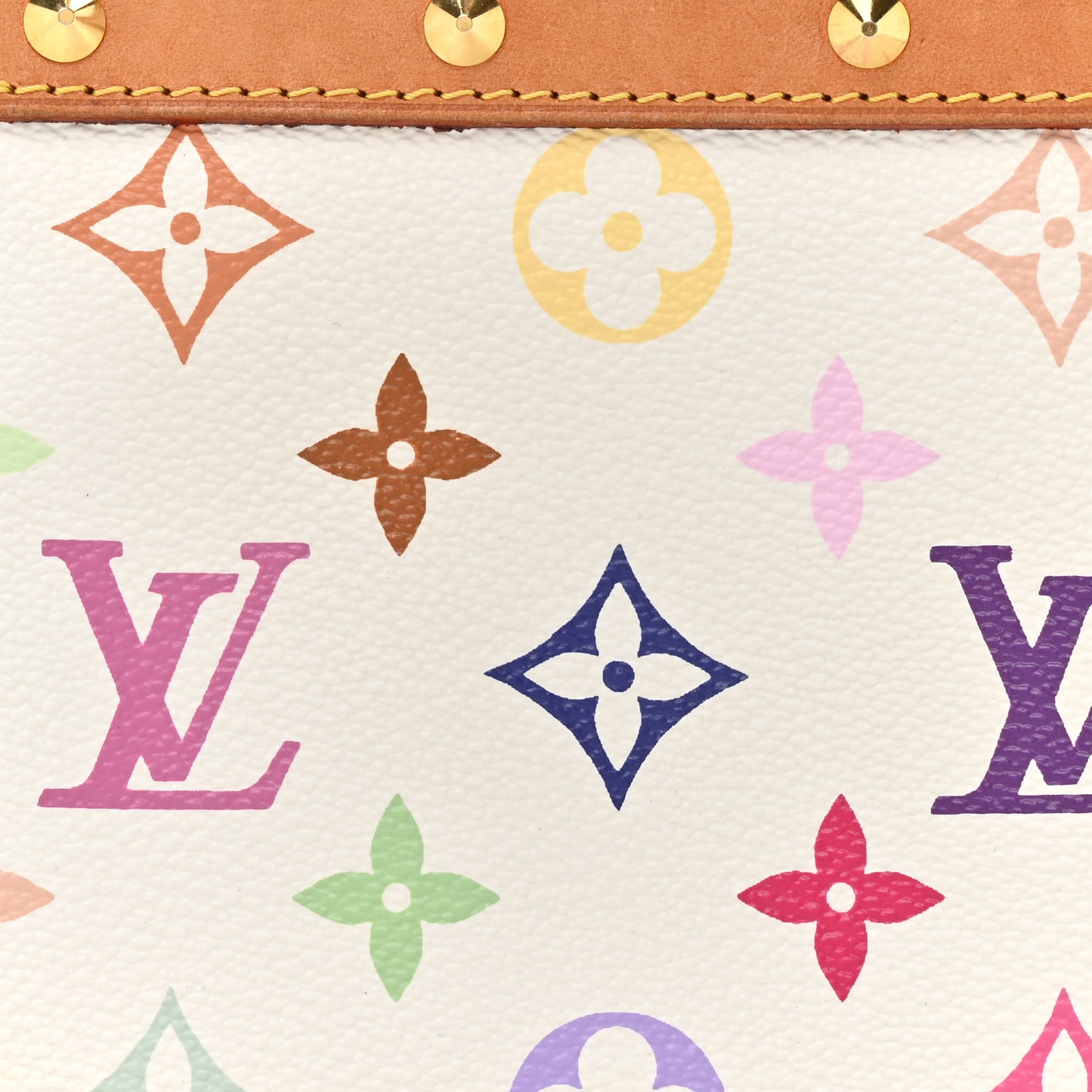 Monogram Multicolor Pochette Accessories White