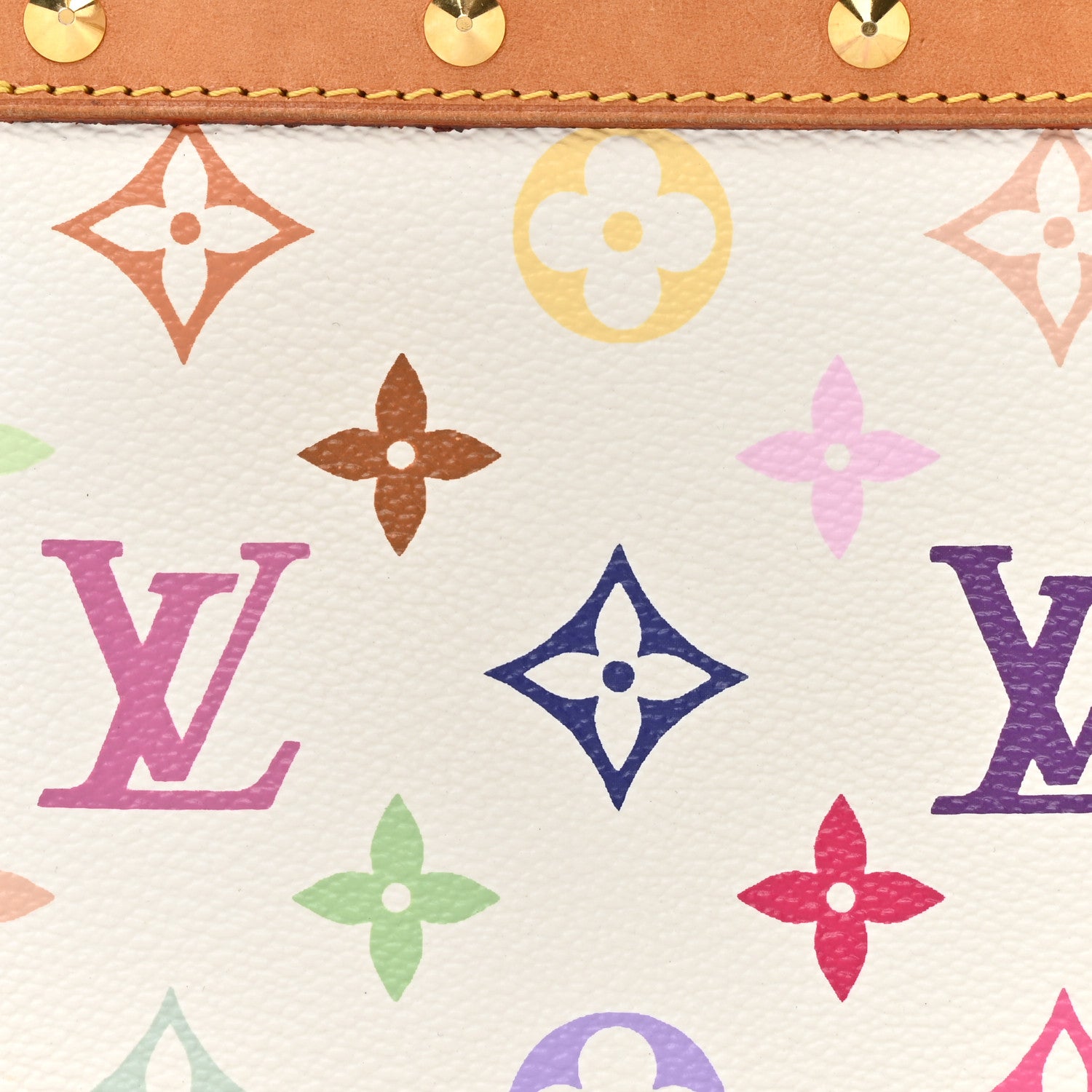 Louis Vuitton Monogram Multicolor Pochette Accessories White 8 of 13