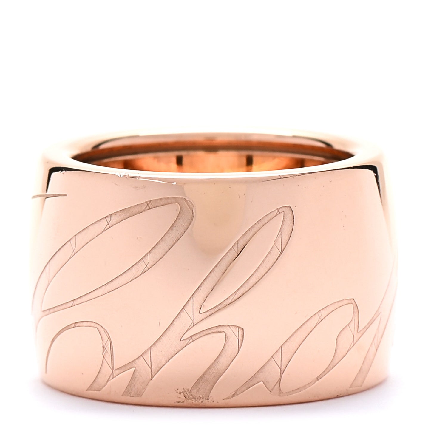 18K Rose Gold Chopardissimo Revolving Ring 50 5.25