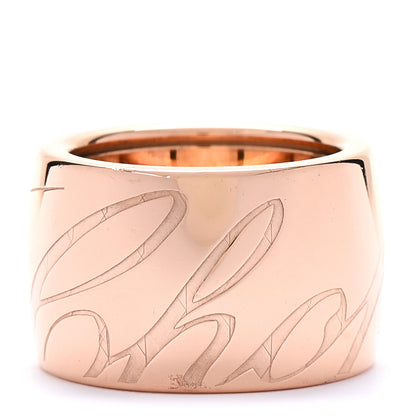 Chopard 18K Rose Gold Chopardissimo Revolving Ring 50 5.25 1 of 5