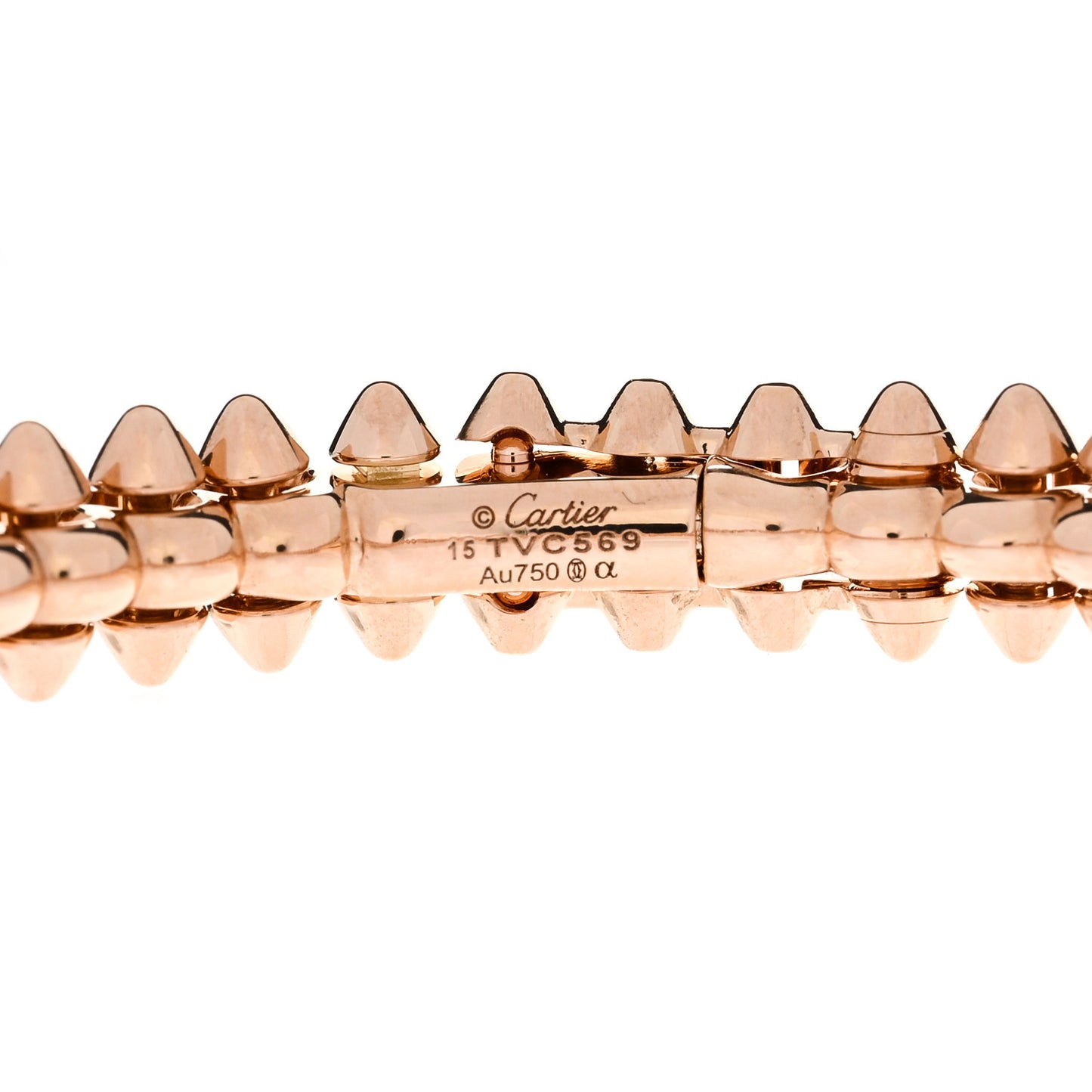 18K Pink Gold Small Clash De Cartier Bracelet 15