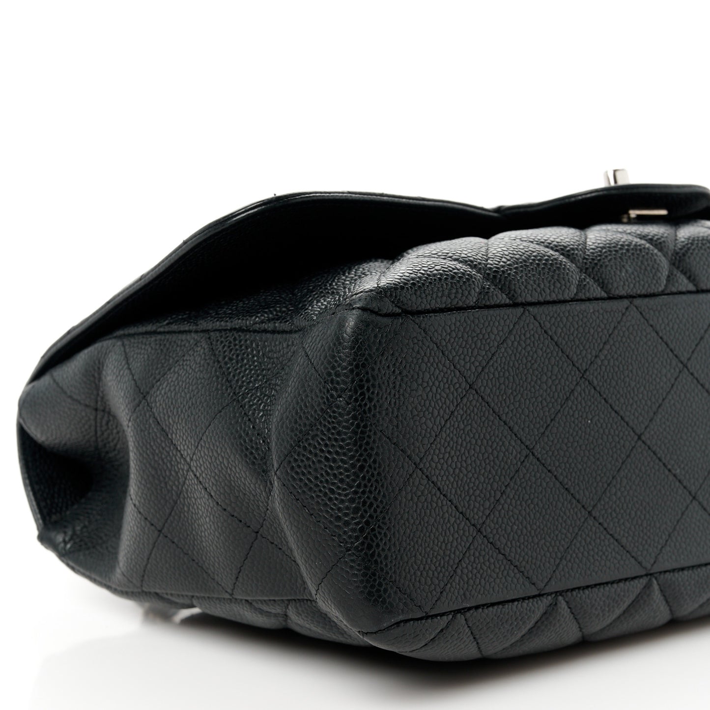 Caviar Quilted Jumbo Single Flap Black