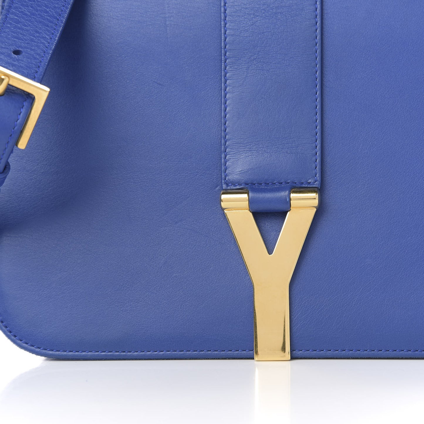 Calfskin Classic Y Satchel Royal Blue