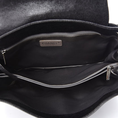 Chanel Glazed Caviar Pocket In The City Tote Black 5 of 11