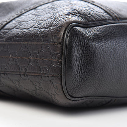 Gucci Calfskin Guccissima Trim Large Signoria Hobo Dark Brown 10 of 12