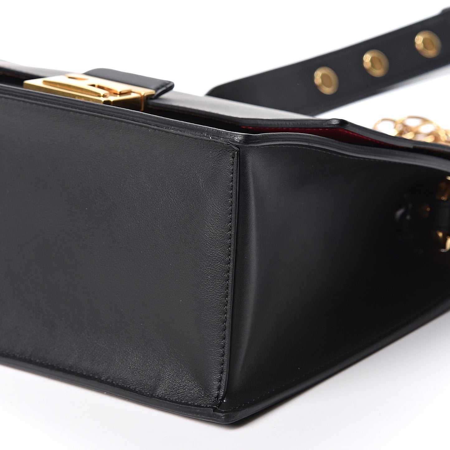 Vitello Grace Matte F is Fendi Kan U Shoulder Bag Black