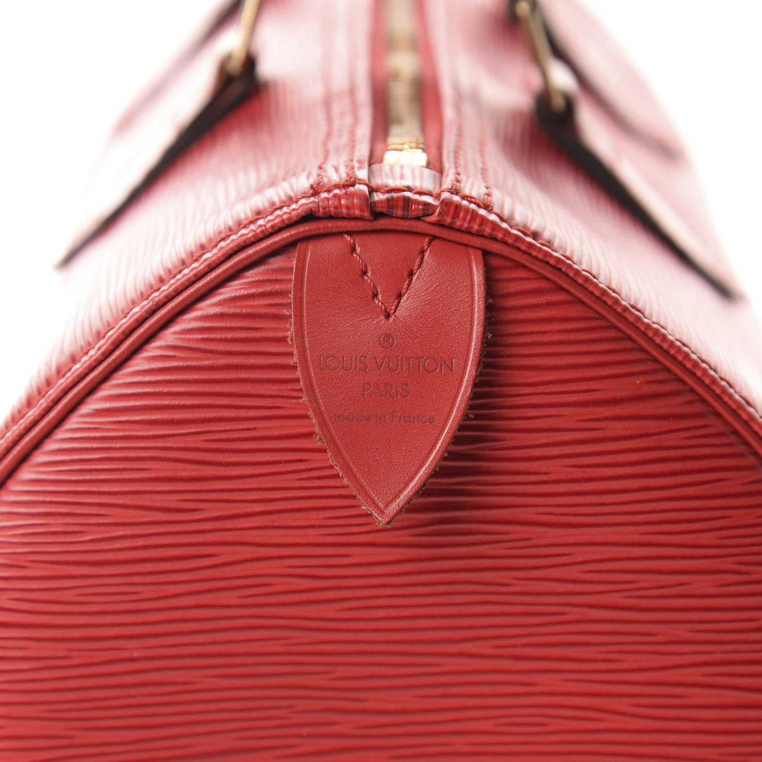 Louis Vuitton Epi Speedy 30 Castillan Red 13 of 15