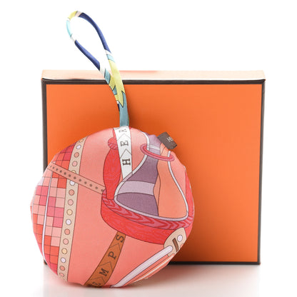 Hermes Silk Petit H Round Ornament Charm 5 of 5