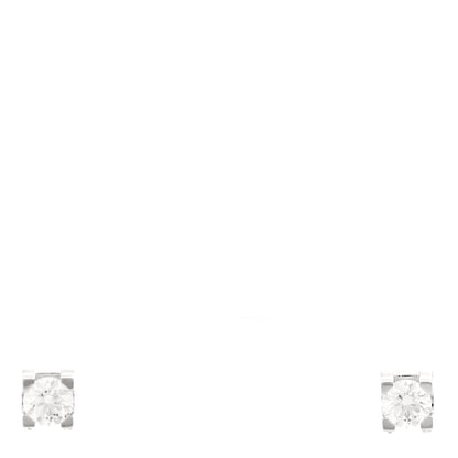 Cartier 18K White Gold Diamond .46ctw C De Cartier Earrings 1 of 5